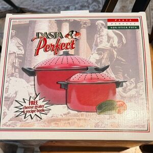 Red Non-Stick Pasta Cookware Set
